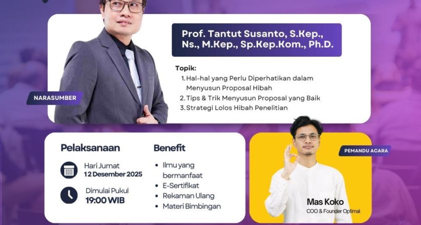 BIMBINGAN TEKNIS PENYUSUNAN PROPOSAL HIBAH PENELITIAN 2026